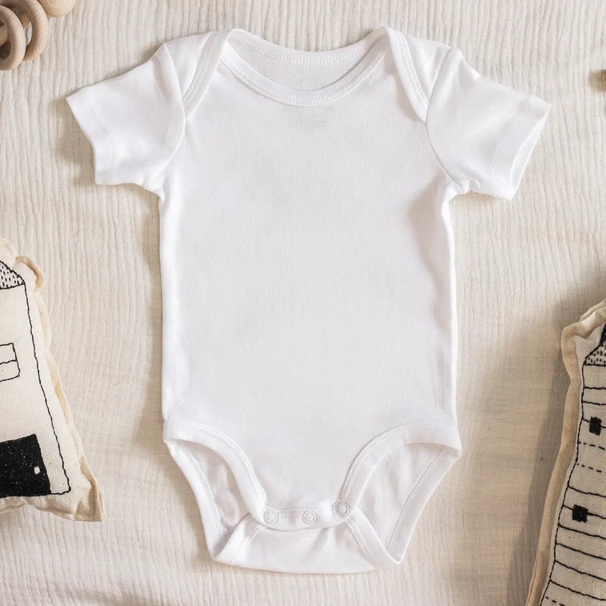 Baby bodysuit for personalised Tamworth gift printing